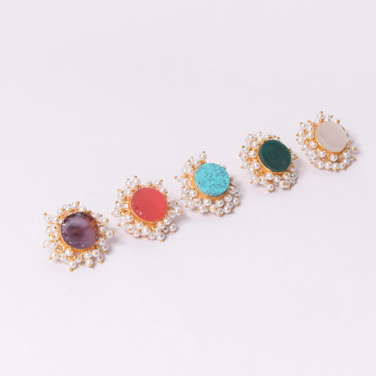 Naksha Natural Stone Earrings