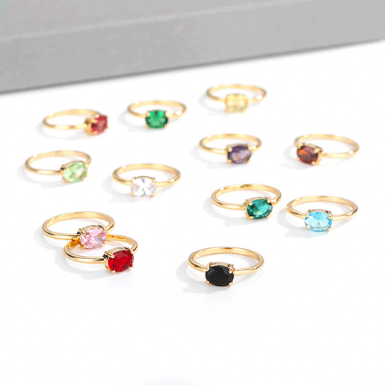 Birthstone rings