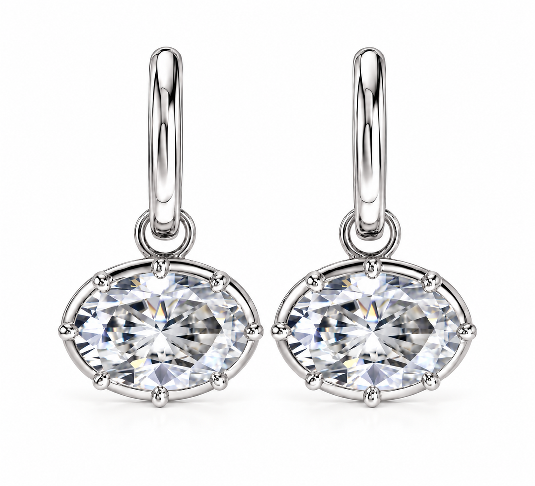 Hailey Maxi Earrings silver PREORDER