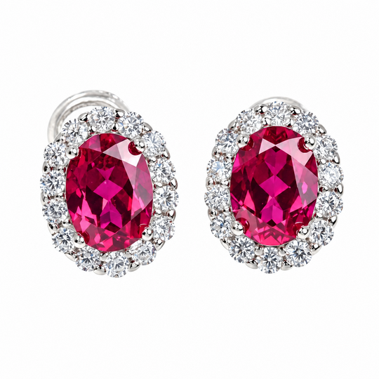 Halo Pink Earrings