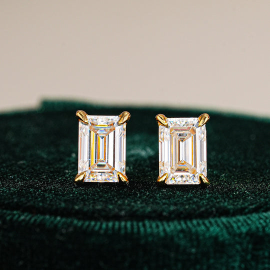 Emerald Cut Earrings