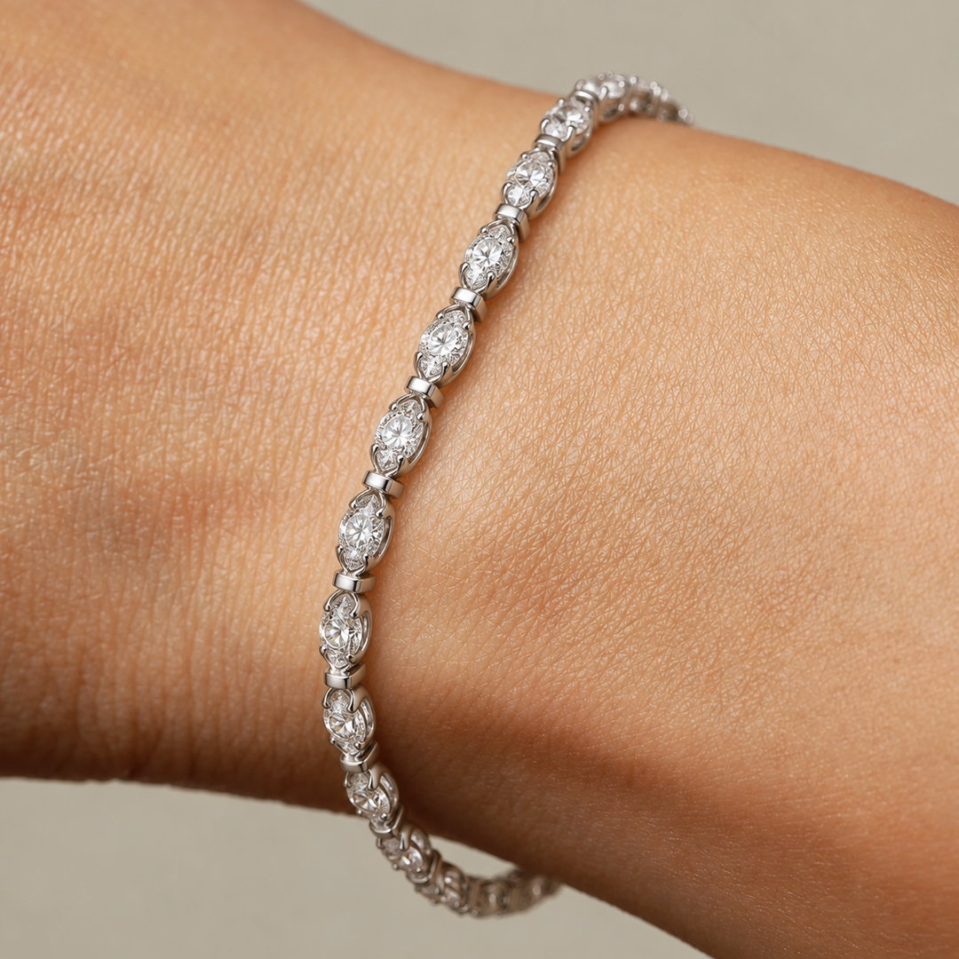 Marquise Bracelet Silver