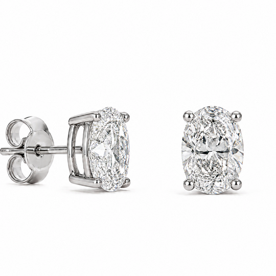 Oval Cut Studs