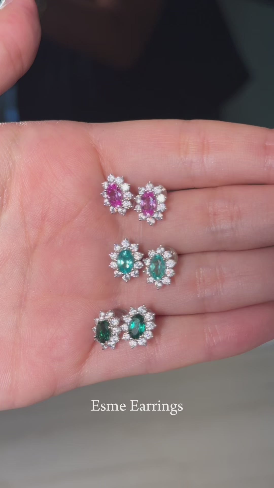 Esme Earrings Green