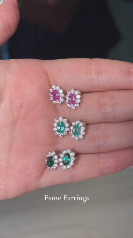 Esme Earrings Green