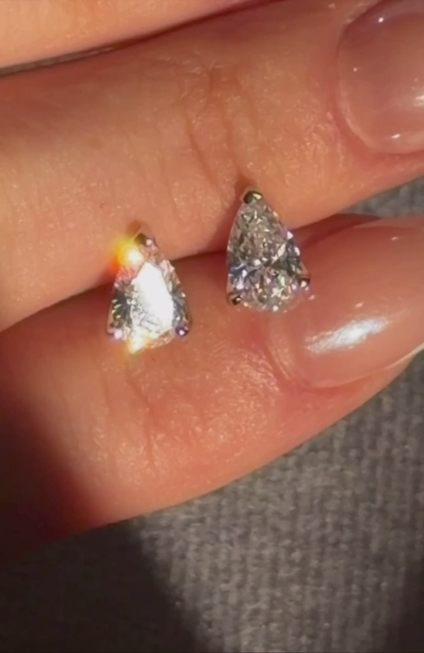 Pear Cut Studs